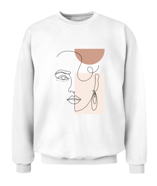 Crewneck Sweatshirt Modern Line
