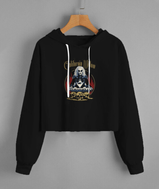 Hellfire Lady's Cropped Hoodie