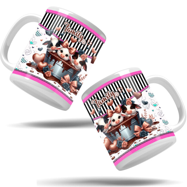 Cow Ceramic Mug - Cute Animal Lover Coffee Cup, 11oz, Durable & Gift-Ready