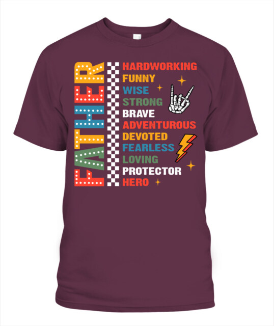 Father Definition T-Shirt - Colorful Graphic Tee for Father’s Day Gift