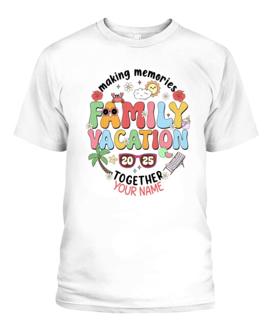 Family Vacation 2025 T-Shirt – Custom Summer Trip Shirt for Family Reunion