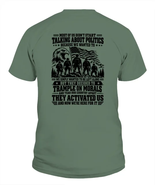 Conservative Voice Most Of Us Didnt Start Talking About Politics Trample On Morals Patriot Shirt