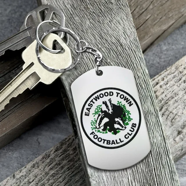 Custom Football Club Aluminium Keychain - Lightweight Metal Soccer Team Logo Keyring | Supporter Gift & Fan Souvenir