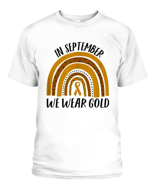 Childhood Cancer Awareness - In September We Wear Gold T-Shirt