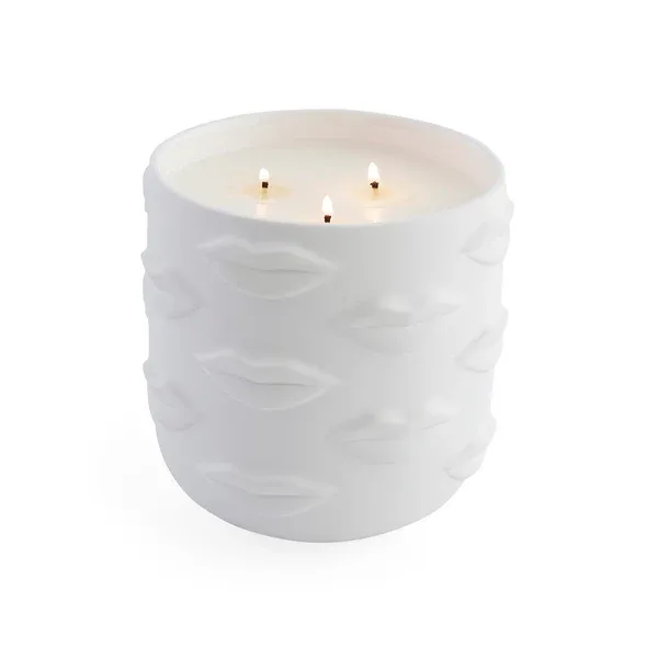 Muse Bouche Three-Wick Candle – Porcelain Citrus & Woody Scent