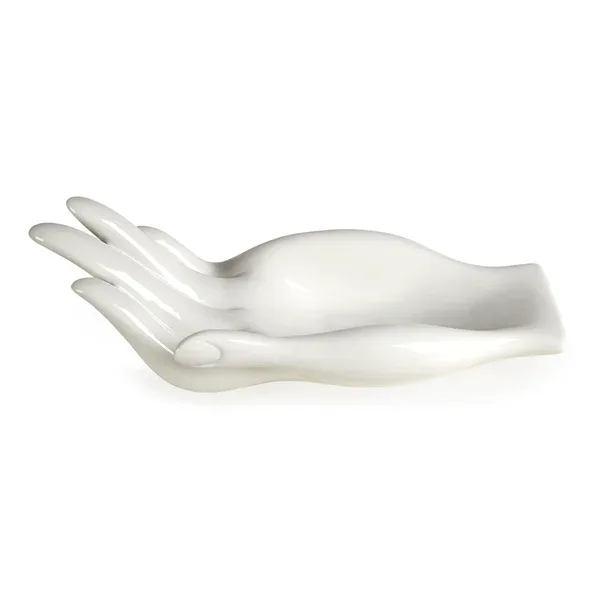 Eve Fruit Bowl – Glossy Porcelain Sculptural Serving Bowl