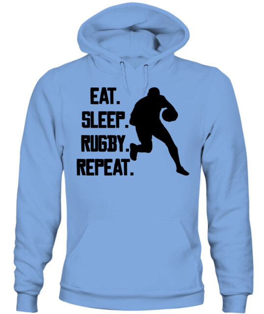 Unisex Rugby Player Impact Hoodie Sweatshirt – Dynamic Sports Graphic Pullover for Athletes and Fans