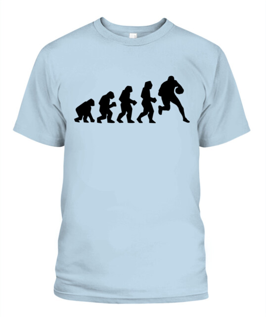 Rugby Evolution Shirt – Funny Unisex T-Shirt & Tank Top for Rugby Players and Fans