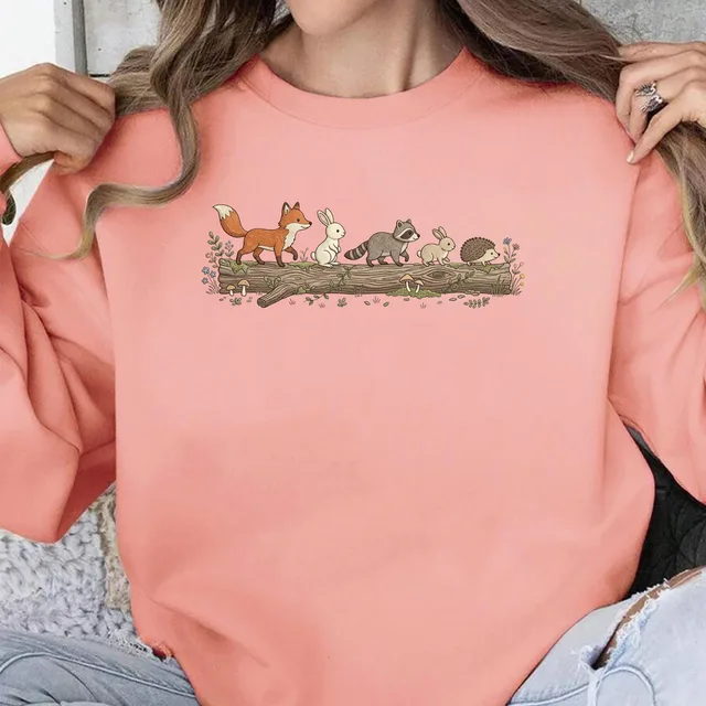 Woodland Animals Sweatshirt – Forest Animal Cottagecore