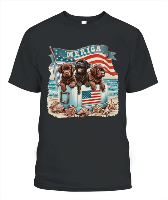Patriotic Labrador 4th Of July Shirt