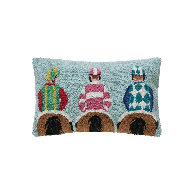 Saratelle Silks Hooked Pillow
