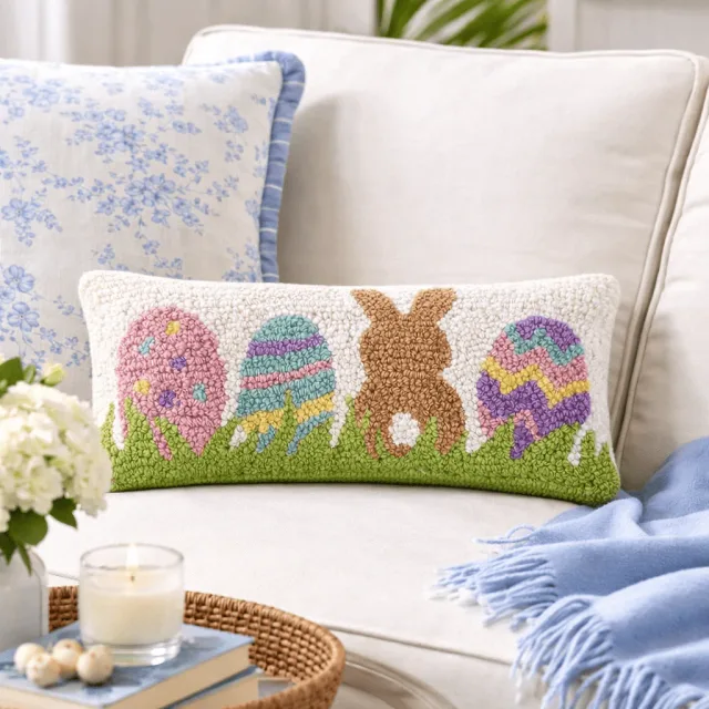 Bunnycombe Spring Hooked Pillow