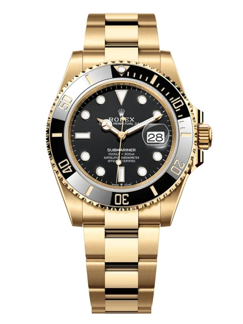 Rolex Submariner Gold Japanese 40mm Men's Watch