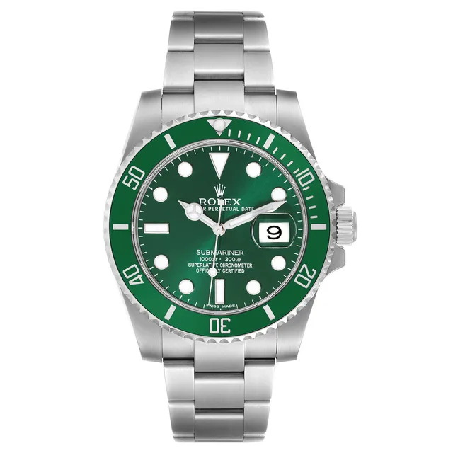 Rolex Submariner "Hulk" Green Dial Steel Men's Watch 116610LV