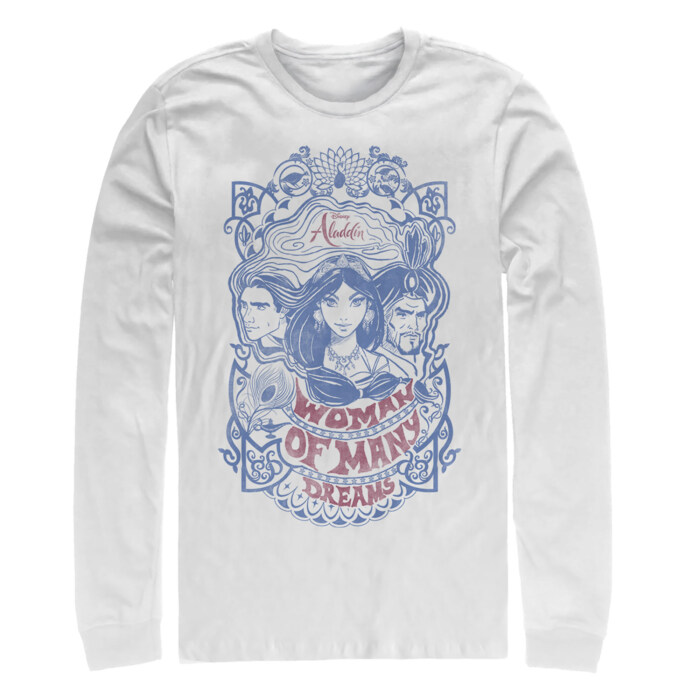 Men's Aladdin Vintage Dream Characters Adult Long Sleeve Shirt