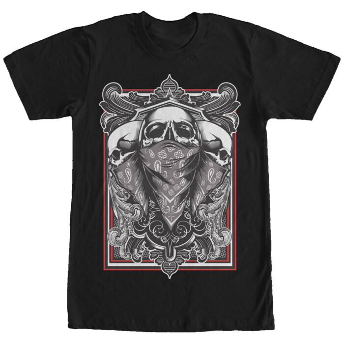 Men's Aztlan Skeleton Bandit Adult T-Shirt