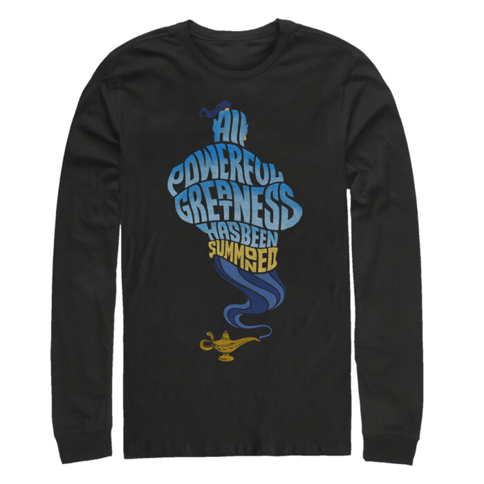 Men's Aladdin Genie Greatness Summoned Adult Long Sleeve Shirt