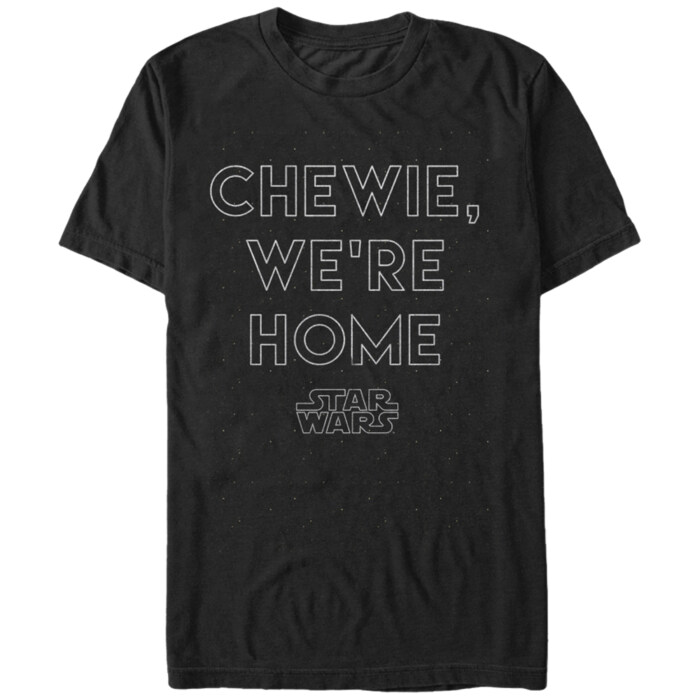 Men's Star Wars The Force Awakens Chewie We're Home Adult T-Shirt