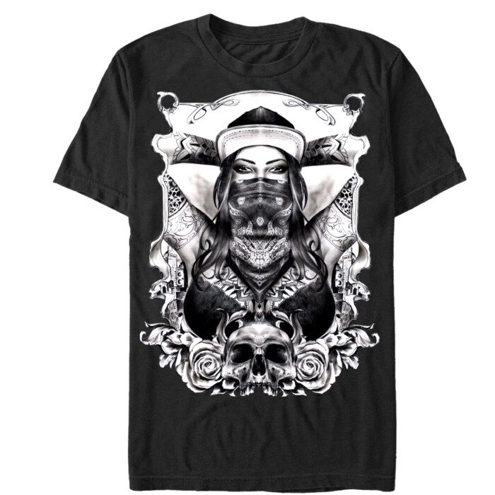Men's Aztlan Heart Bandit Adult T-Shirt