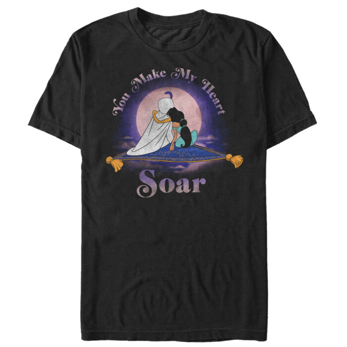 Men's Aladdin Jasmine Heart Soar Adult T-Shirt