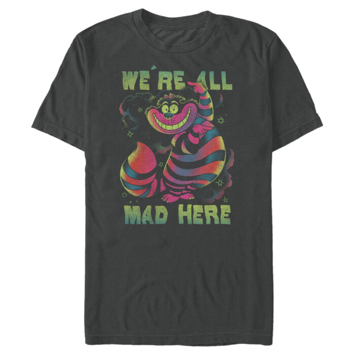 Men's Alice in Wonderland Rainbow Cheshire Adult T-Shirt