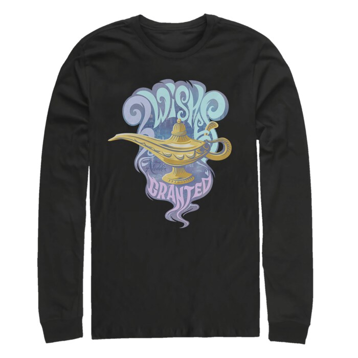 Men's Aladdin Vintage 3 Wishes Adult Long Sleeve Shirt