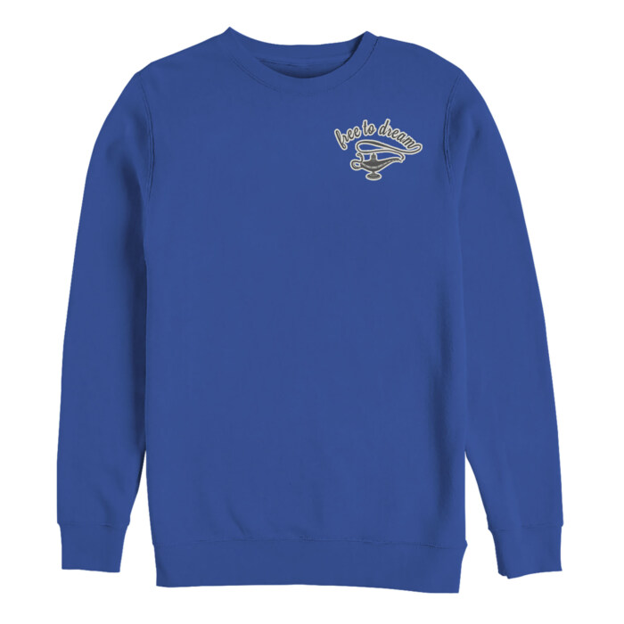 Men's Aladdin Free to Dream Badge Adult Sweatshirt