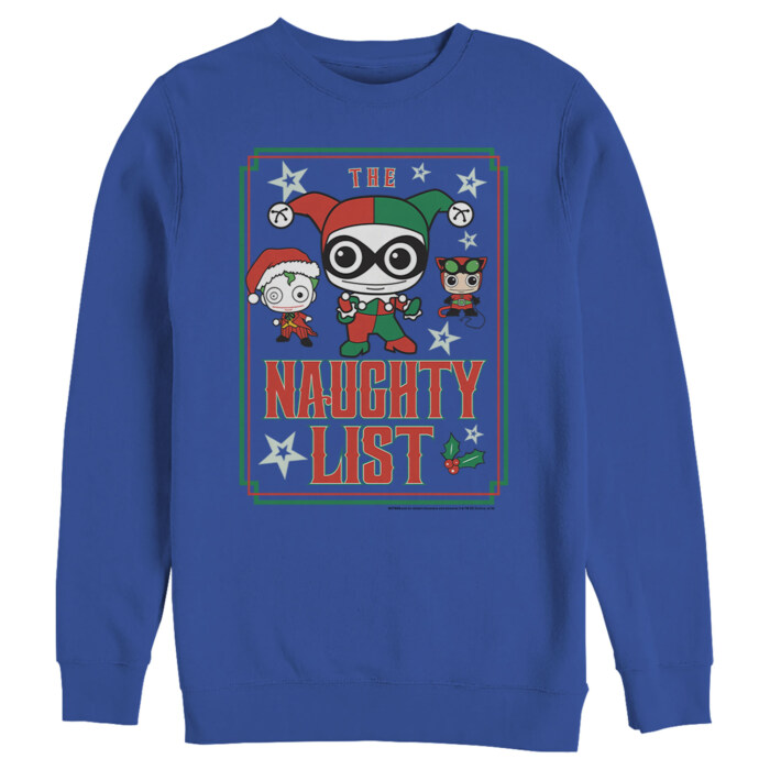 Men's Batman Christmas Naughty List Adult Sweatshirt