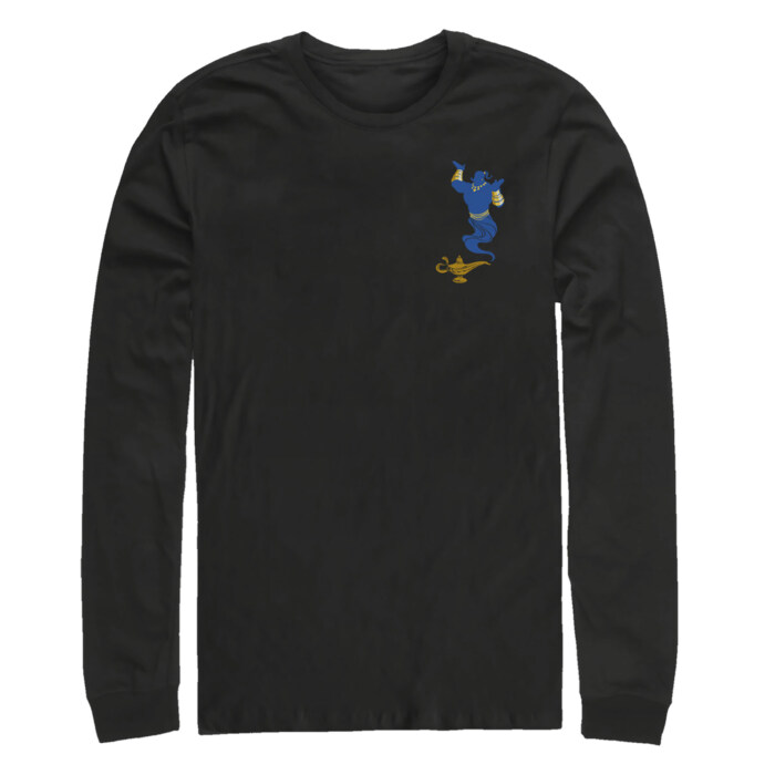 Men's Aladdin Genie Badge Adult Long Sleeve Shirt