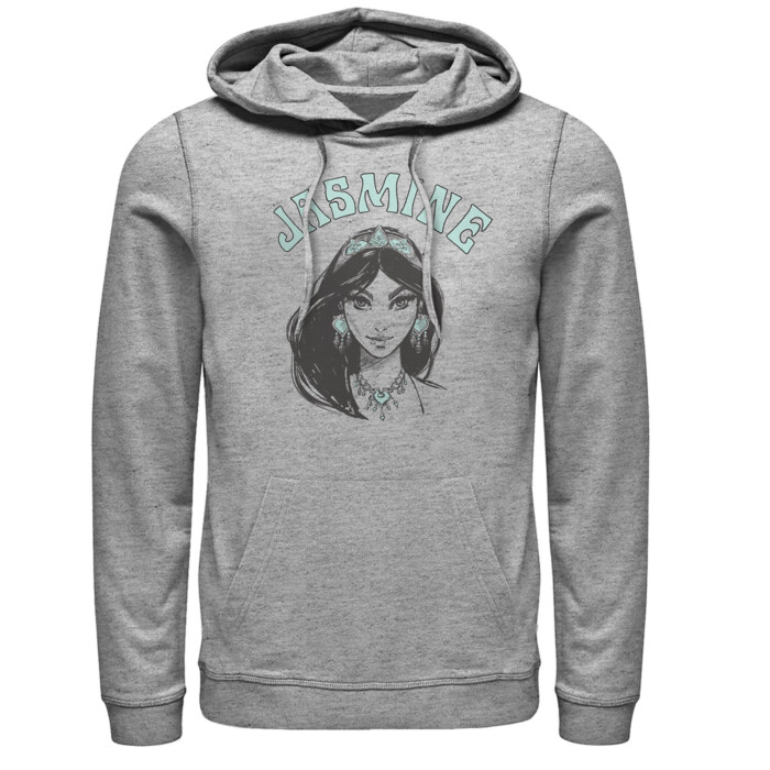 Men's Aladdin Jasmine Sketch Adult Pull Over Hoodie