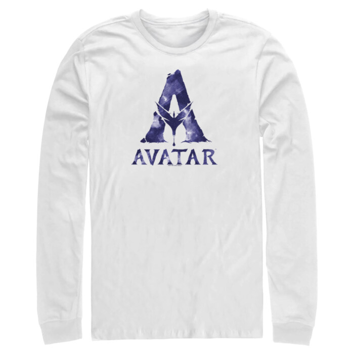 Men's Avatar Watercolor A Logo Adult Long Sleeve Shirt