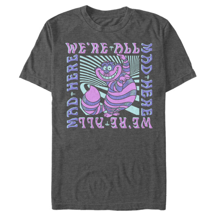 Men's Alice in Wonderland We're All Mad Here Trippy Adult T-Shirt