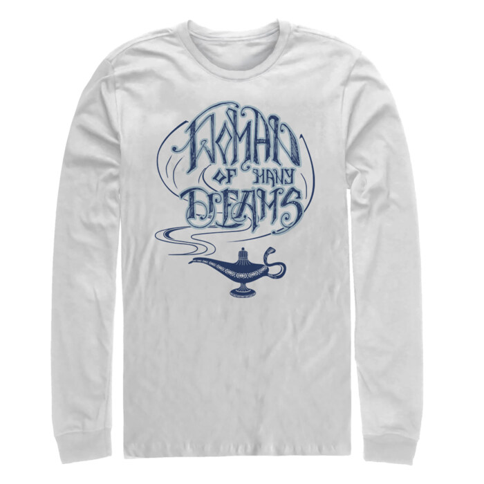 Men's Aladdin Woman of Many Dreams Lamp Adult Long Sleeve Shirt