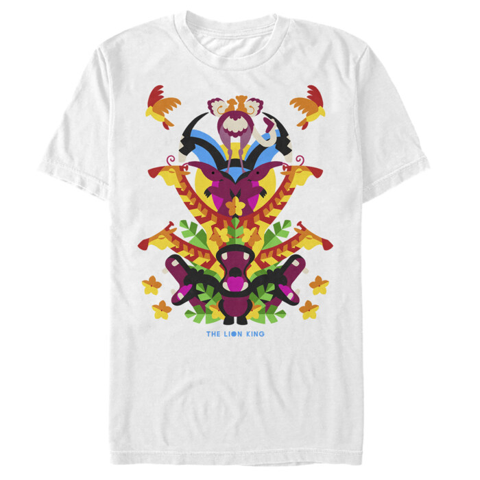 Men's Lion King Artistic Animal Pyramid Adult T-Shirt