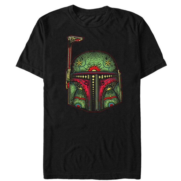 Men's Star Wars Sugar Skull Boba Fett Adult T-Shirt