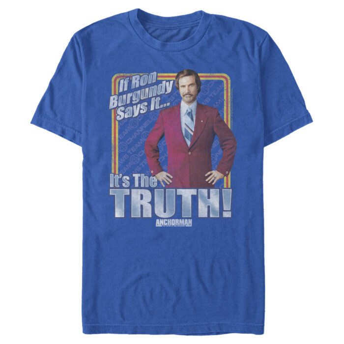 Men's Anchorman Ron Burgundy Truth Adult T-Shirt