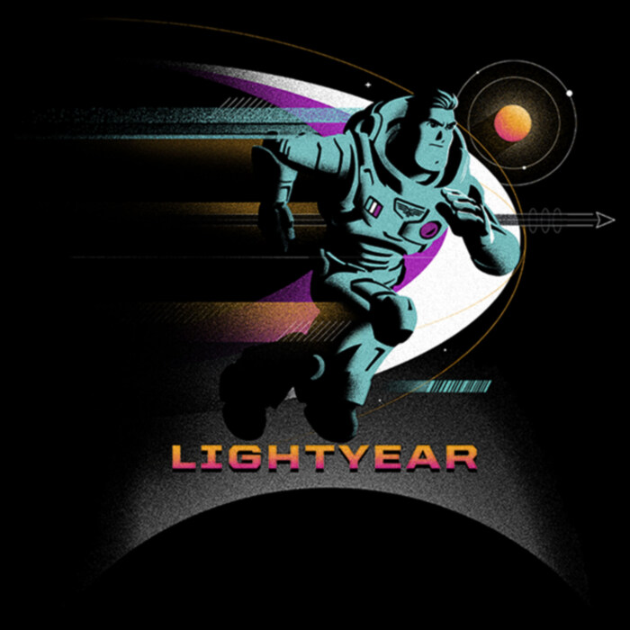 Men's Lightyear Buzz Running Planets Logo Adult Sweatshirt | Fendory