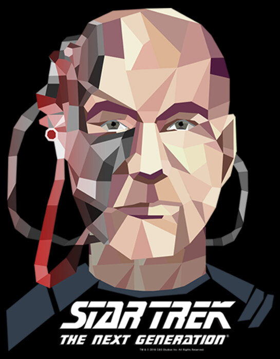Men's Star Trek: The Next Generation Geometric Captain Jean Luc Picard ...