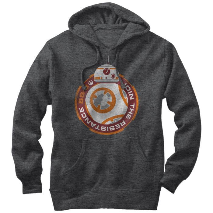 Men's Star Wars The Force Awakens BB-8 Join the Resistance Adult Pull Over Hoodie