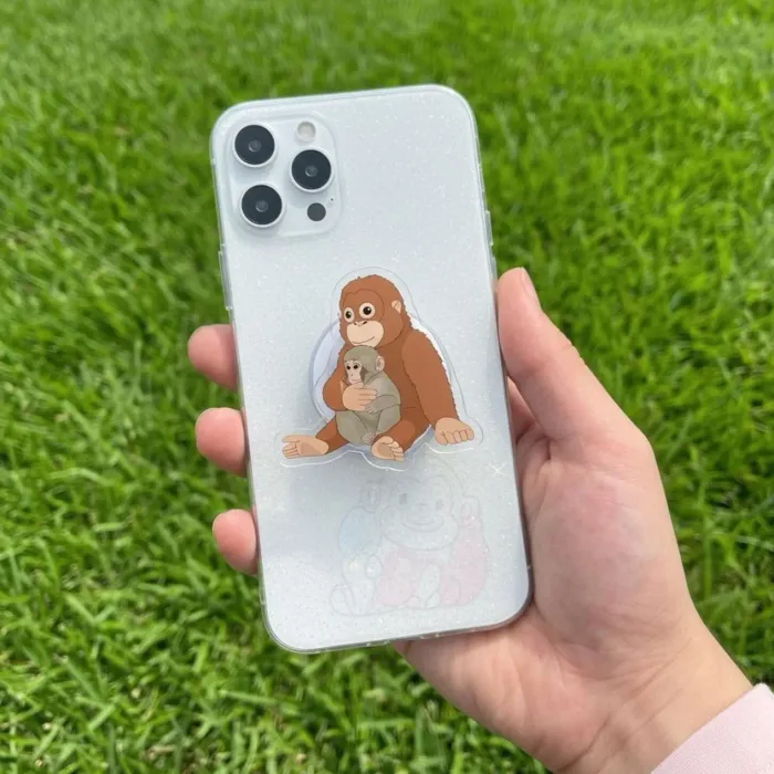 Save Punch Monkey Punch Monkey Viral Little Monkey Meme Phone Grip
