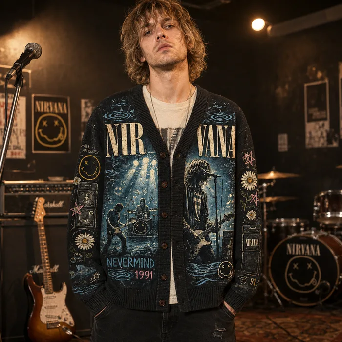 Rush Skull Cardigan, Neil Peart Moving Pictures and Tom Sawyer Progressive Rock Tribute