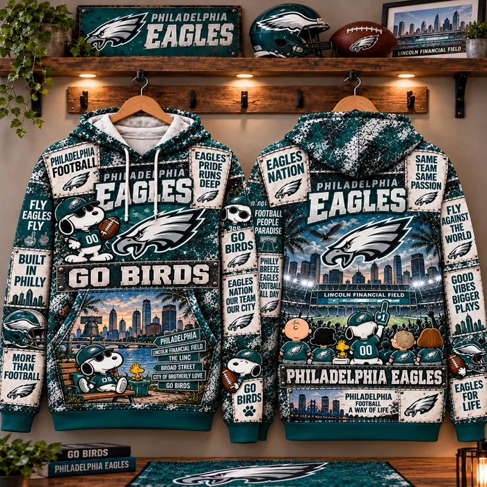 Philadelphia Eagles Stadium Hoodie, PHI Midnight Green Philly Spirit, Crowd Energy