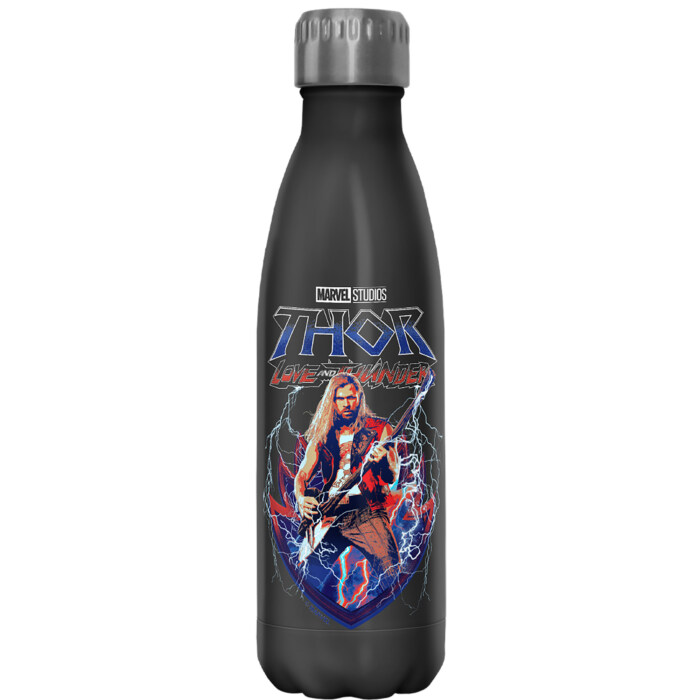 Marvel: Thor: Love and Thunder Thor Stormbreaker Electric Guitar Adult Stainless Steel Water Bottle