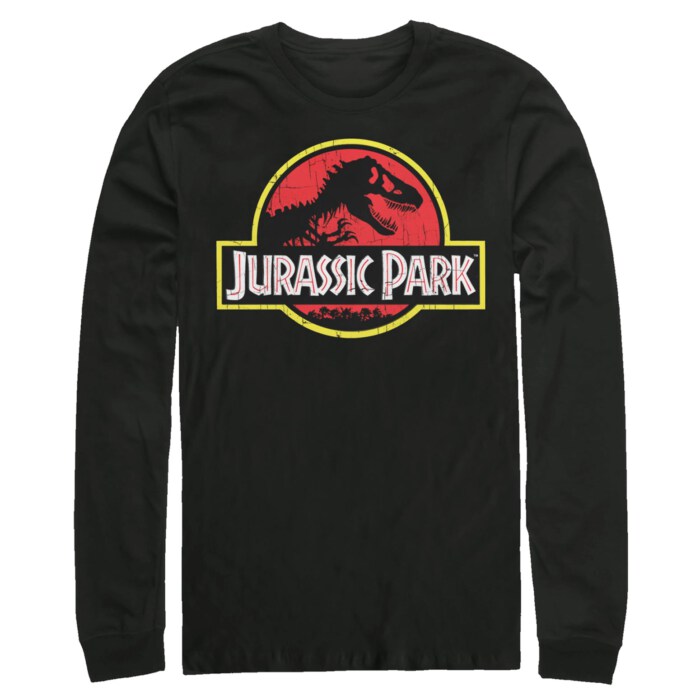 Men's Jurassic Park T Rex Logo Adult Long Sleeve Shirt