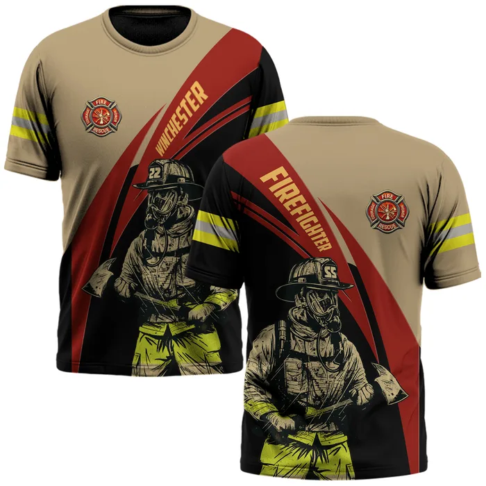 Custom Name The Brave Frontliner #DQH0043 - AOP T-shirt