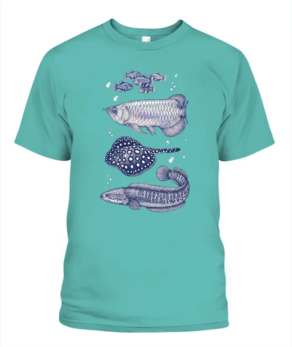 Unisex T-Shirt | Comfort Colors 1717 (US) 90s retro fish + nature 85