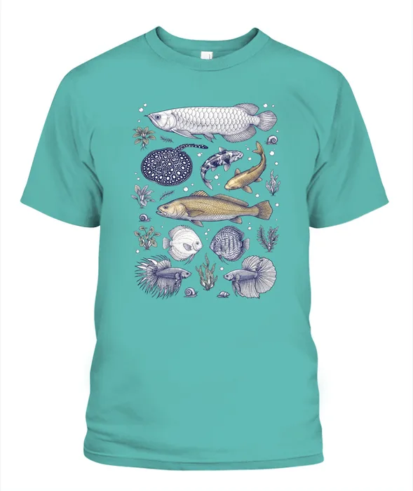 Unisex T-Shirt | Comfort Colors 1717 (US) 90s retro fish + nature 83
