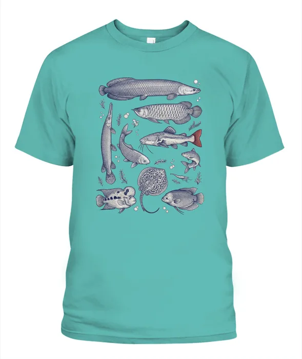 Unisex T-Shirt | Comfort Colors 1717 (US) 90s retro fish + nature 101
