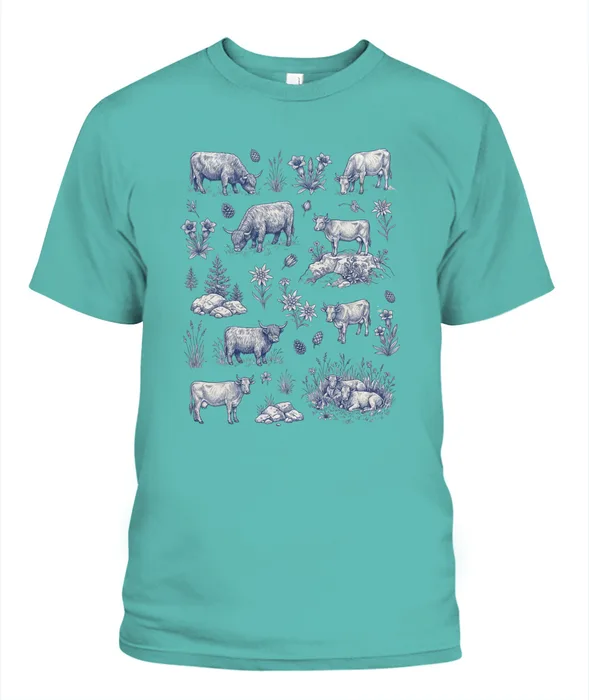 Unisex T-Shirt | Comfort Colors 1717 (US) 90s retro animals + nature 163