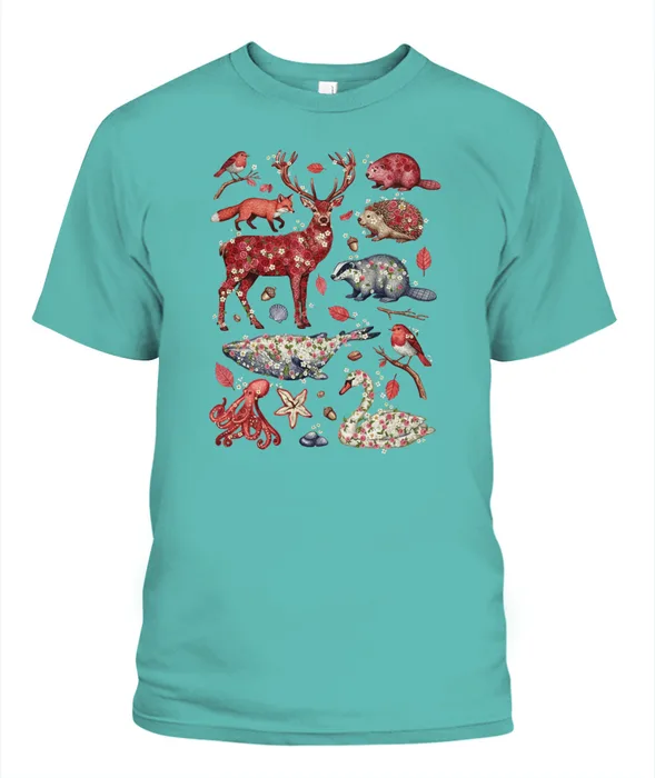 Unisex T-Shirt | Comfort Colors 1717 (US) 90s retro animals + nature 192
